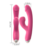 Imagem de Vibrador de Ponto G e Sugador de Clitóris Pink 10 Velocidades